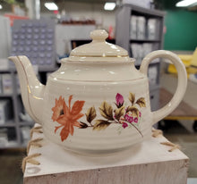 Load image into Gallery viewer, Floral Cream Teapot - Preloved
