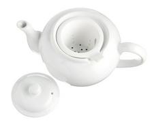 Load image into Gallery viewer, Ceramic 3 cup Teapot with Infuser - White
