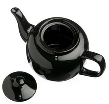 Load image into Gallery viewer, Ceramic 6 cup Windsor Teapot - Black
