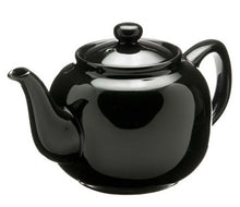 Load image into Gallery viewer, Ceramic 6 cup Windsor Teapot - Black
