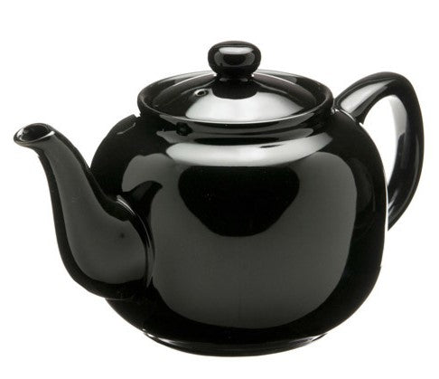 Ceramic 6 cup Windsor Teapot - Black