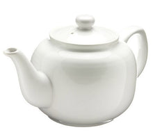 Load image into Gallery viewer, Ceramic 6 cup Windsor Teapot - White
