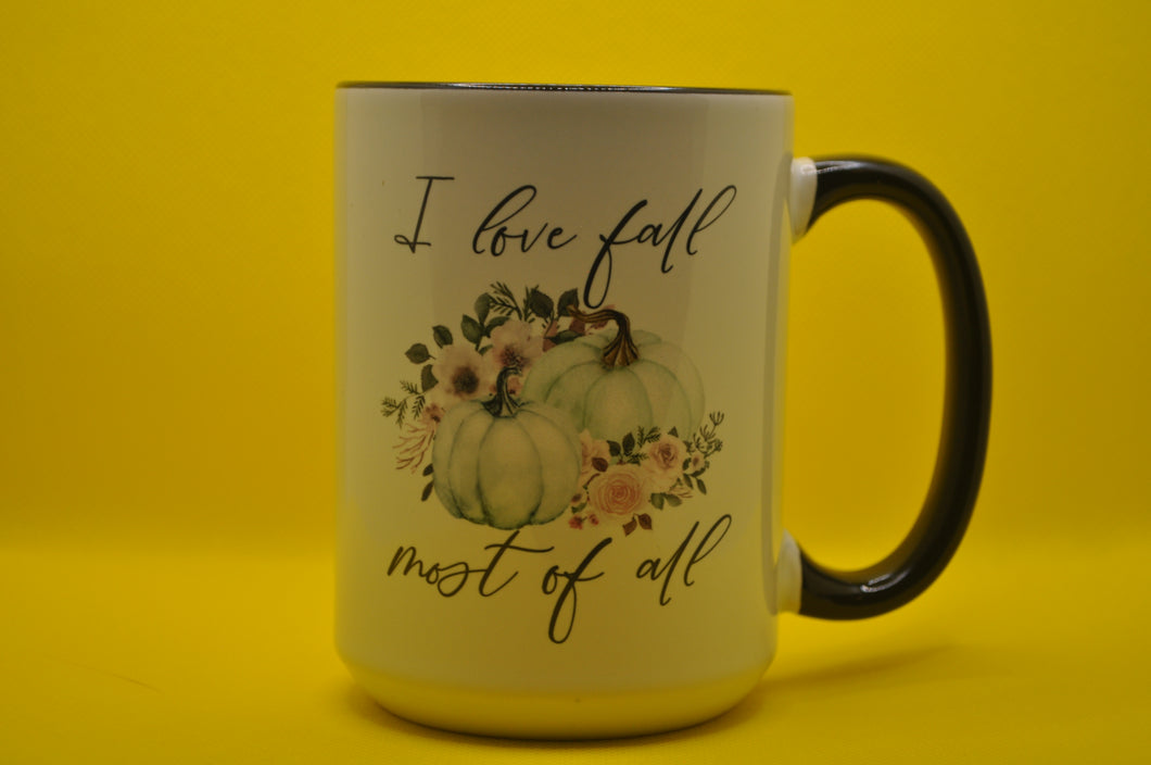 I Love Fall Most of All Mug