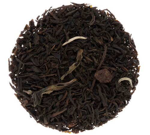 Icewine Black loose leaf tea blended with white tea, currants, and Ontario Icewine. Brews a rich cup of loose leaf tea.