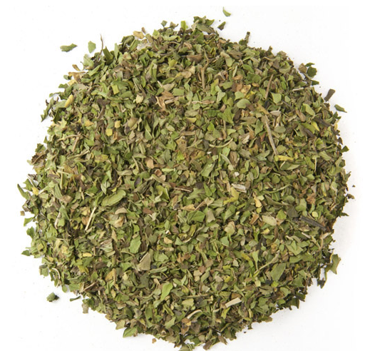 Peppermint herbal loose leaf tea. Brews a very minty cup of tea.