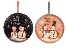 Load image into Gallery viewer, Festive Bottle Cap Metal Signs
