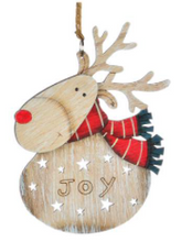 Load image into Gallery viewer, Wooden Reindeer Ornaments
