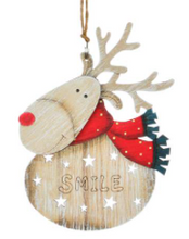 Load image into Gallery viewer, Wooden Reindeer Ornaments

