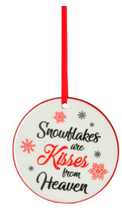 Load image into Gallery viewer, Black and Red Ceramic Christmas Ornaments
